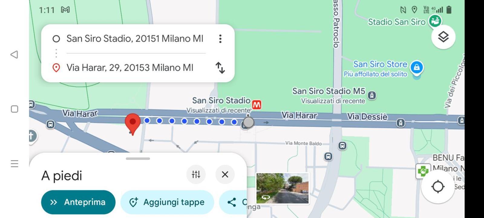 Doppia A 700 Metri Dallo Stadio Cir 015146 * Milan
