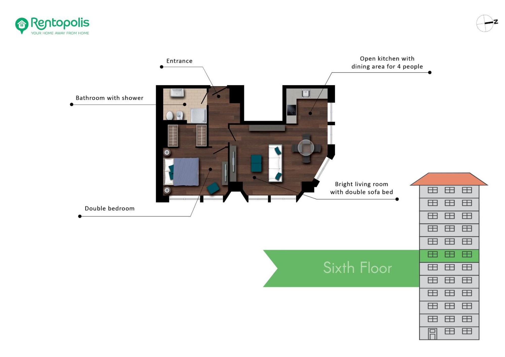 Apartamento San Babila Tower With Panoramic Terrace Overlooking Duomo By Rentopolis *