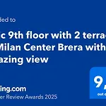 Attic 9Th Floor With 2 Terrace In Milan Center Brera With Amazing View