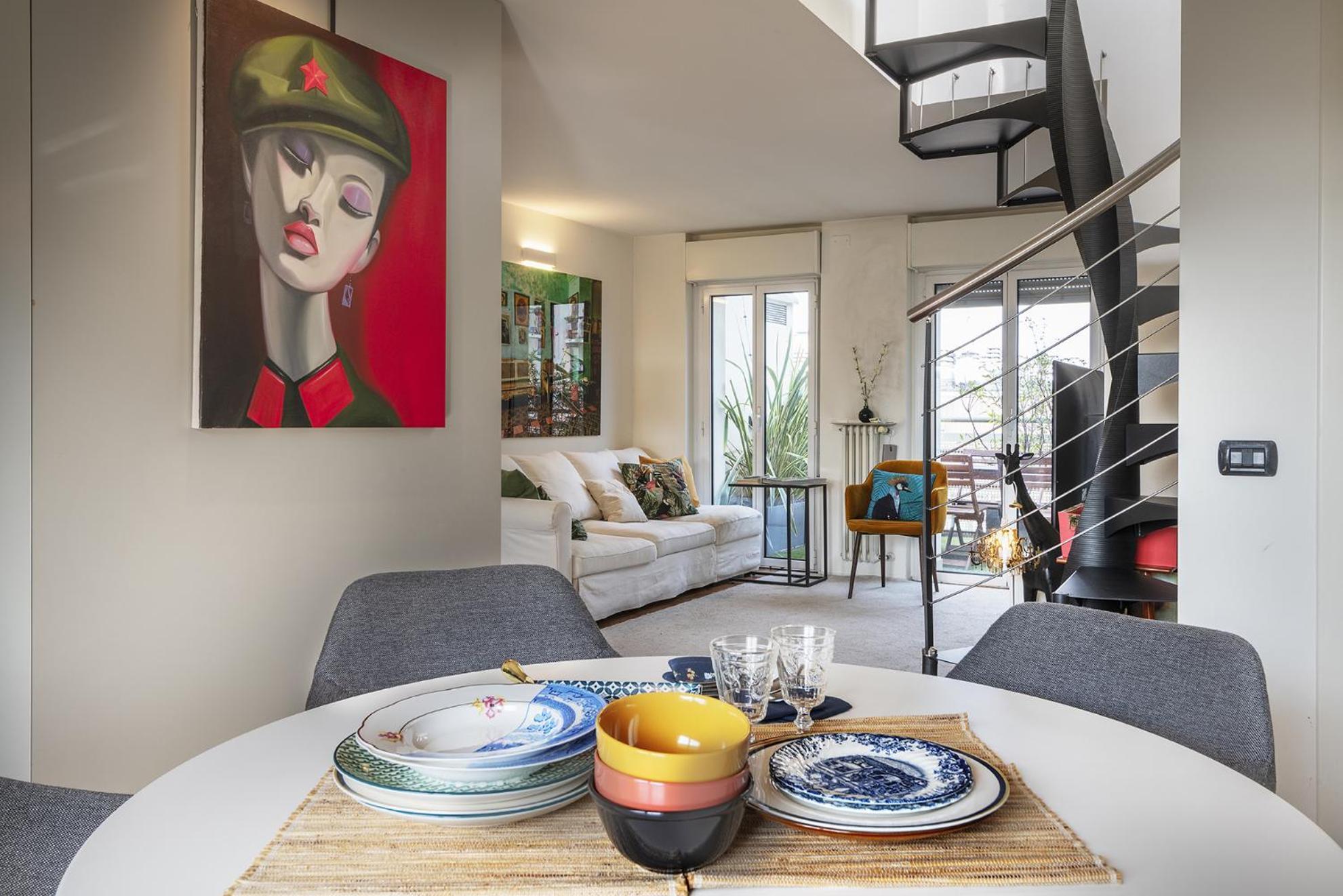 Apartamento Giresio 41 - Your Penthouse With Rooftop Garden In Navigli - Wifi Milão