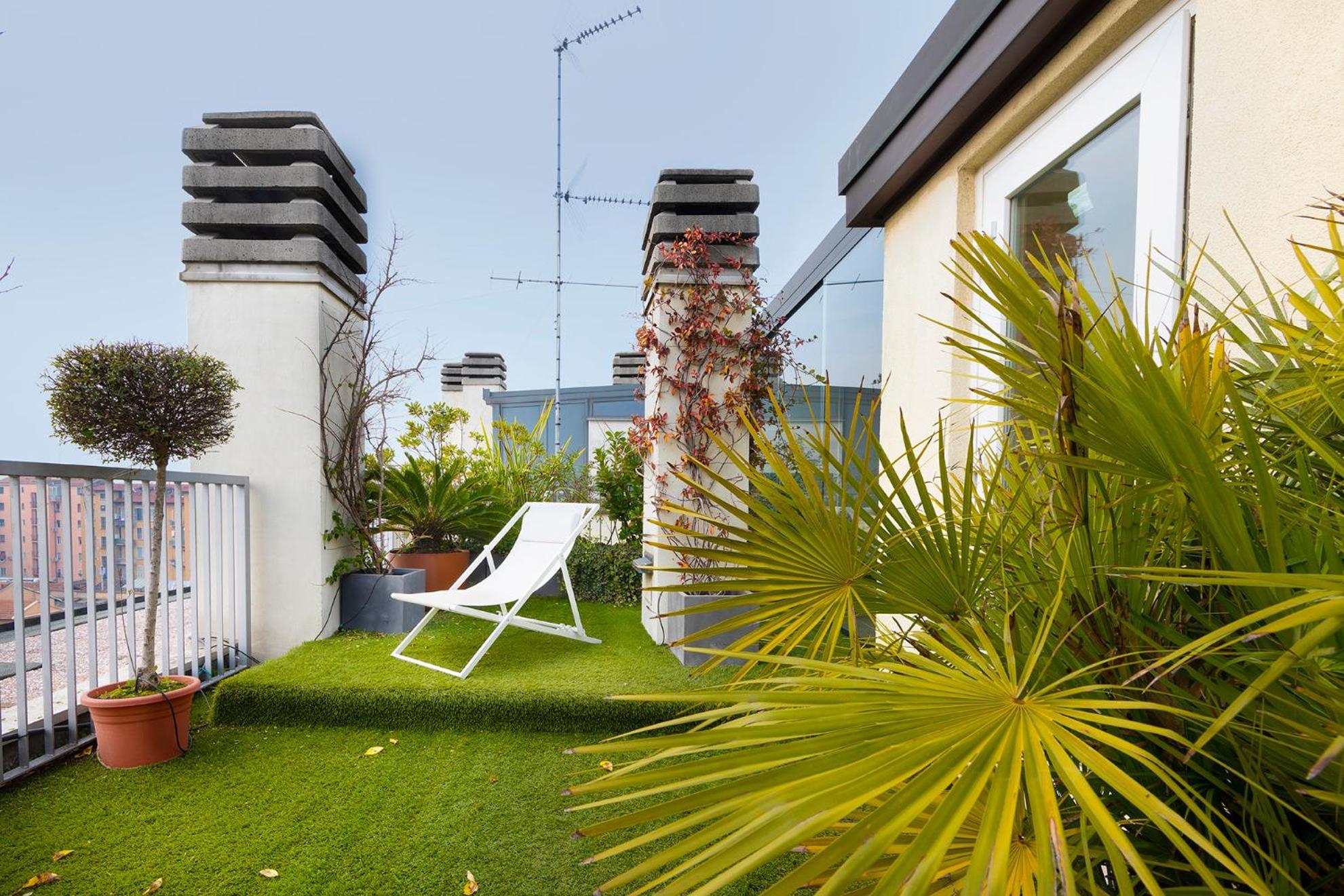 Giresio 41 - Your Penthouse With Rooftop Garden In Navigli - Wifi Apartamento Milão