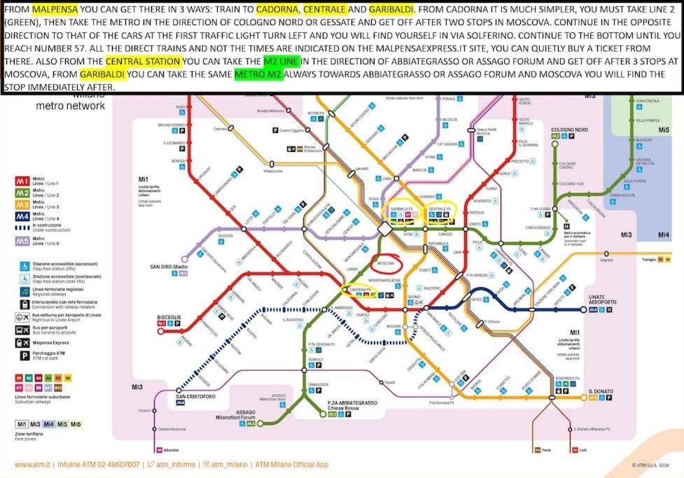 Taxi No-Need B&B - Metro, Train Station, Nightlife And Restaurants Apartment Mailand