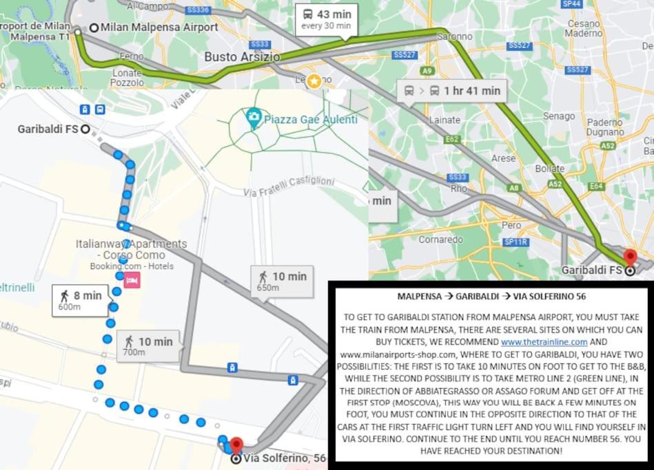 Apartment Taxi No-Need B&B - Metro, Train Station, Nightlife And Restaurants Mailand