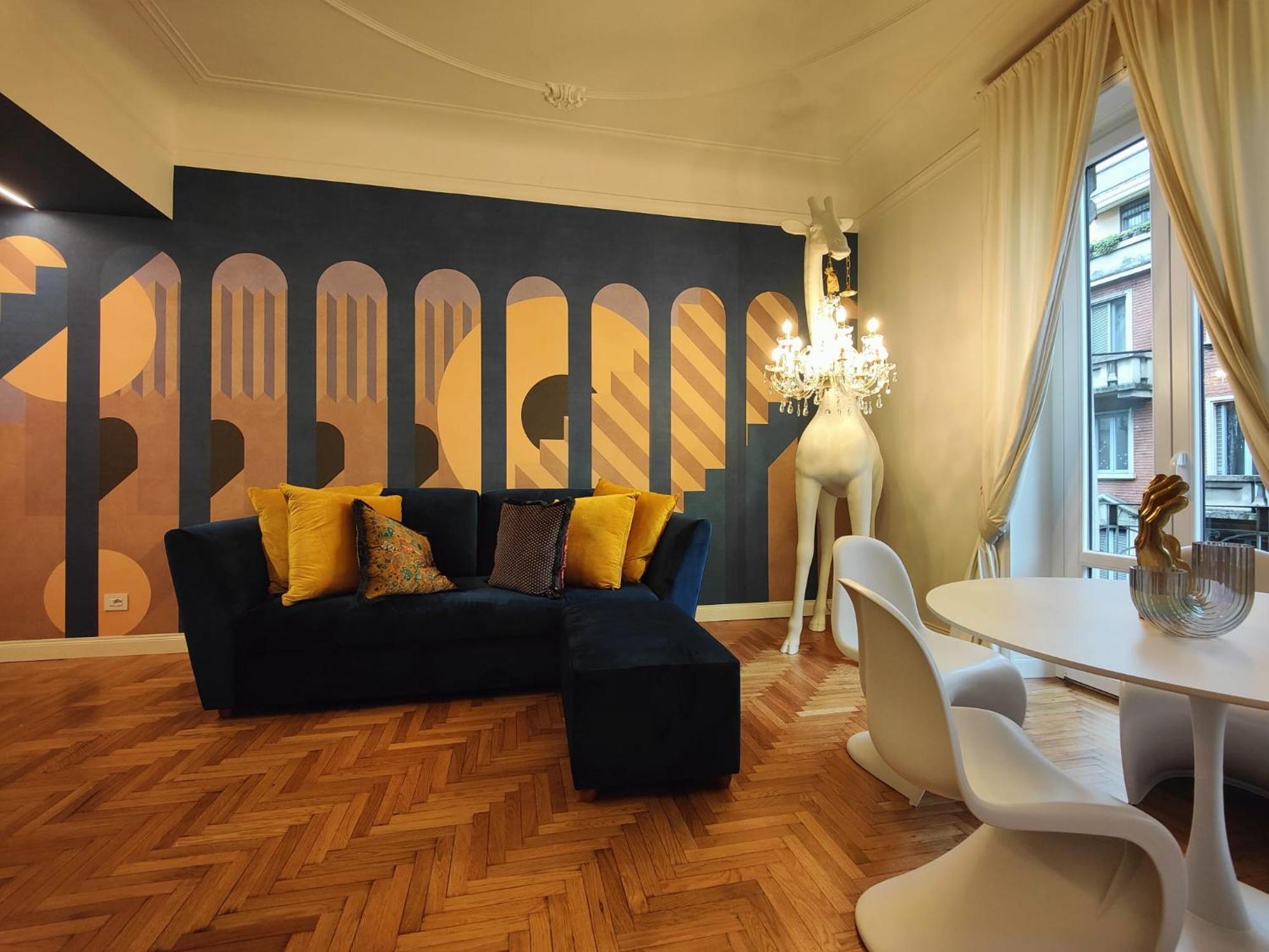 9 Guests 2 Apartments Together 2 And 3 Floor With, 4 Bedrooms, 4 Baths In Milano Downtown With Ac, Wifi And Subway M1 M2 Airport Connected Apartamento *
