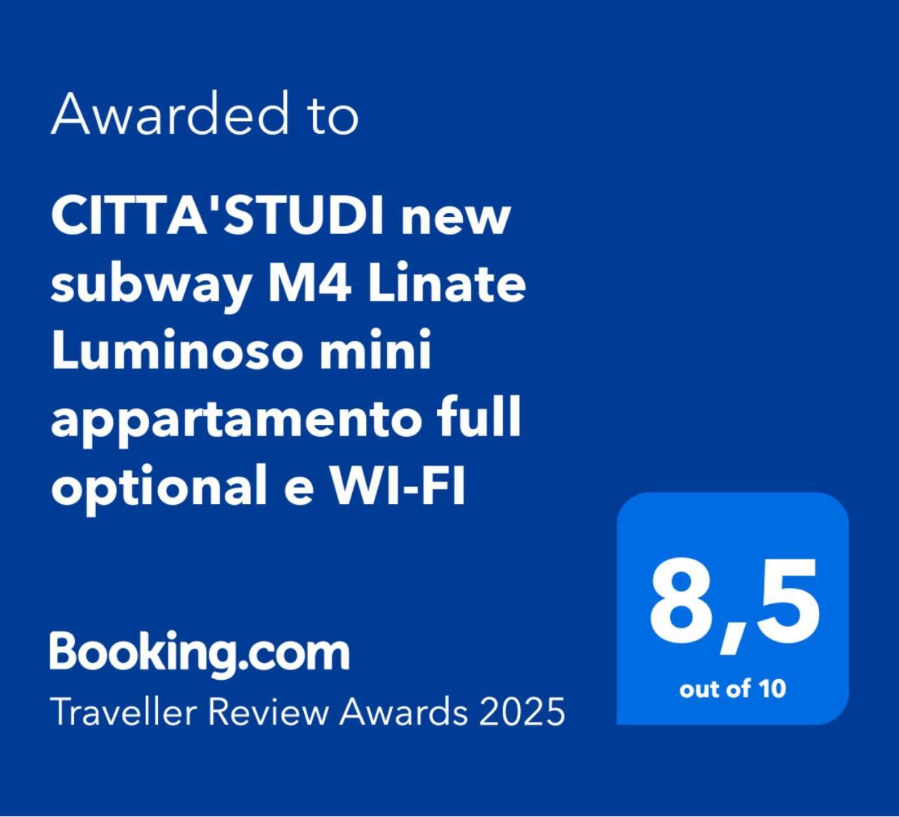 Citta Studi M4 Subway Linate, Center 10 Min, Luminoso Full Optional Wi-fi * Mailand