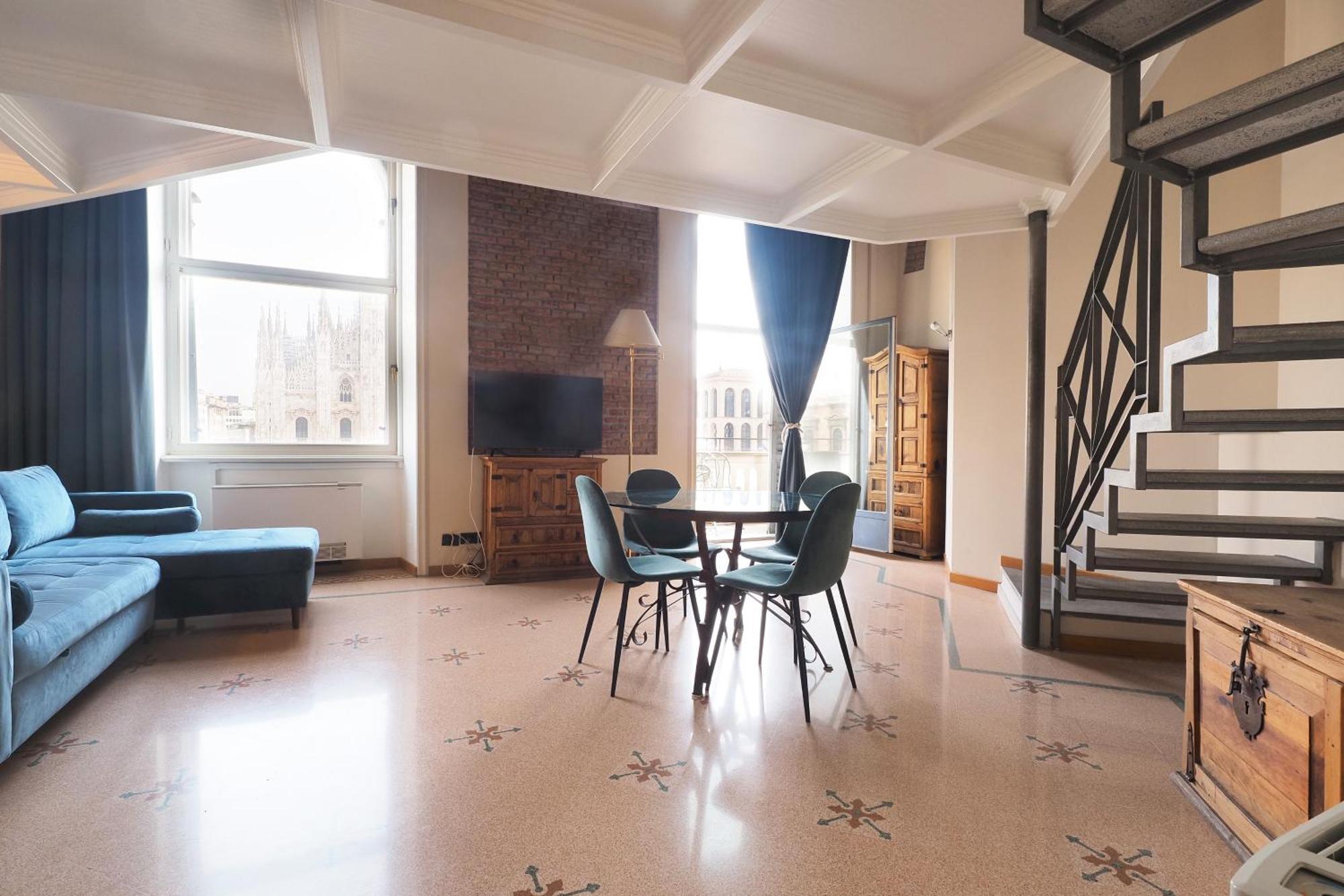 Duomo Cathedral View - Luxury Apartamento Milão