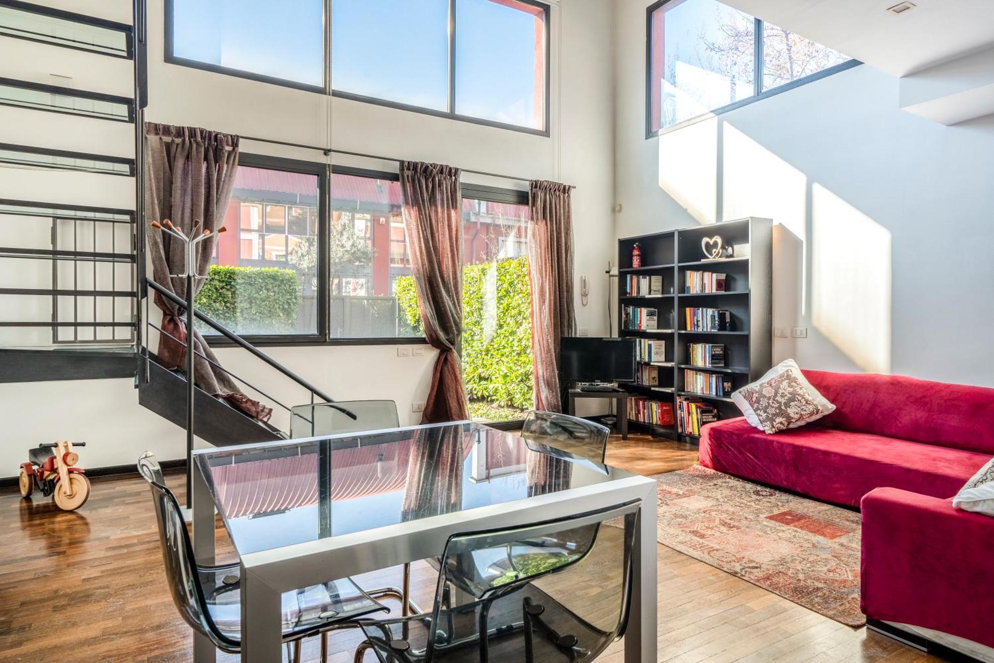 Red Lofty Milano- Loft Moderno Comodo Per Ippodromo, San Siro, Fiere E Politecnico, Parking *