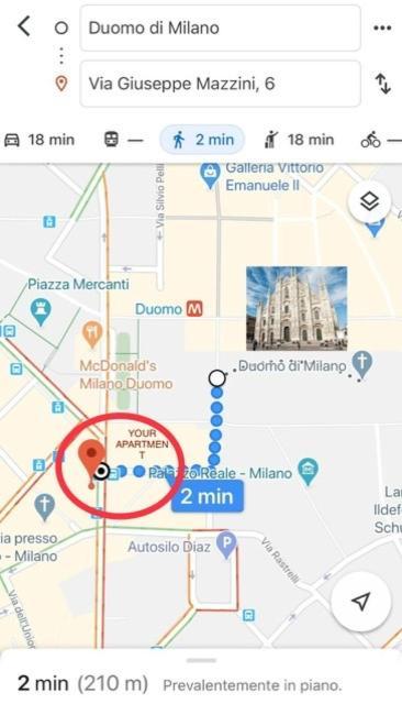 On The Corner With Piazza Duomo Apartment Mailand