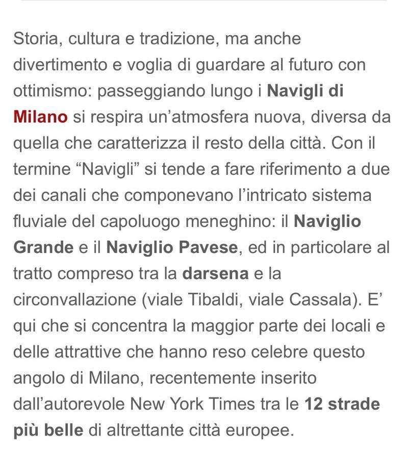 Apartment Rodica Comfort Navigli Mailand