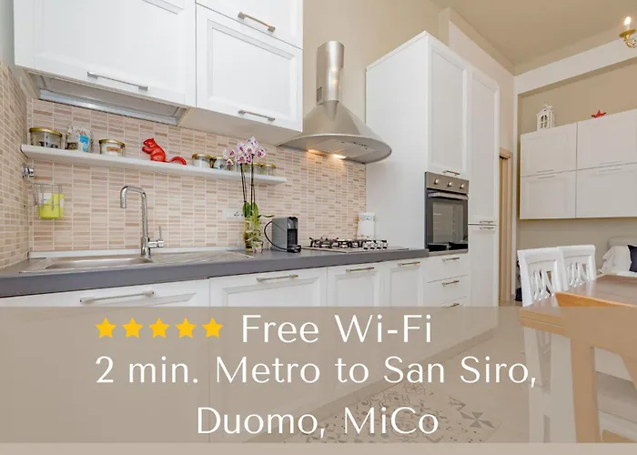 2 Bedroom Apartment - Buzzi Hospital, Sempione, Mico, 100Mt Metrom5