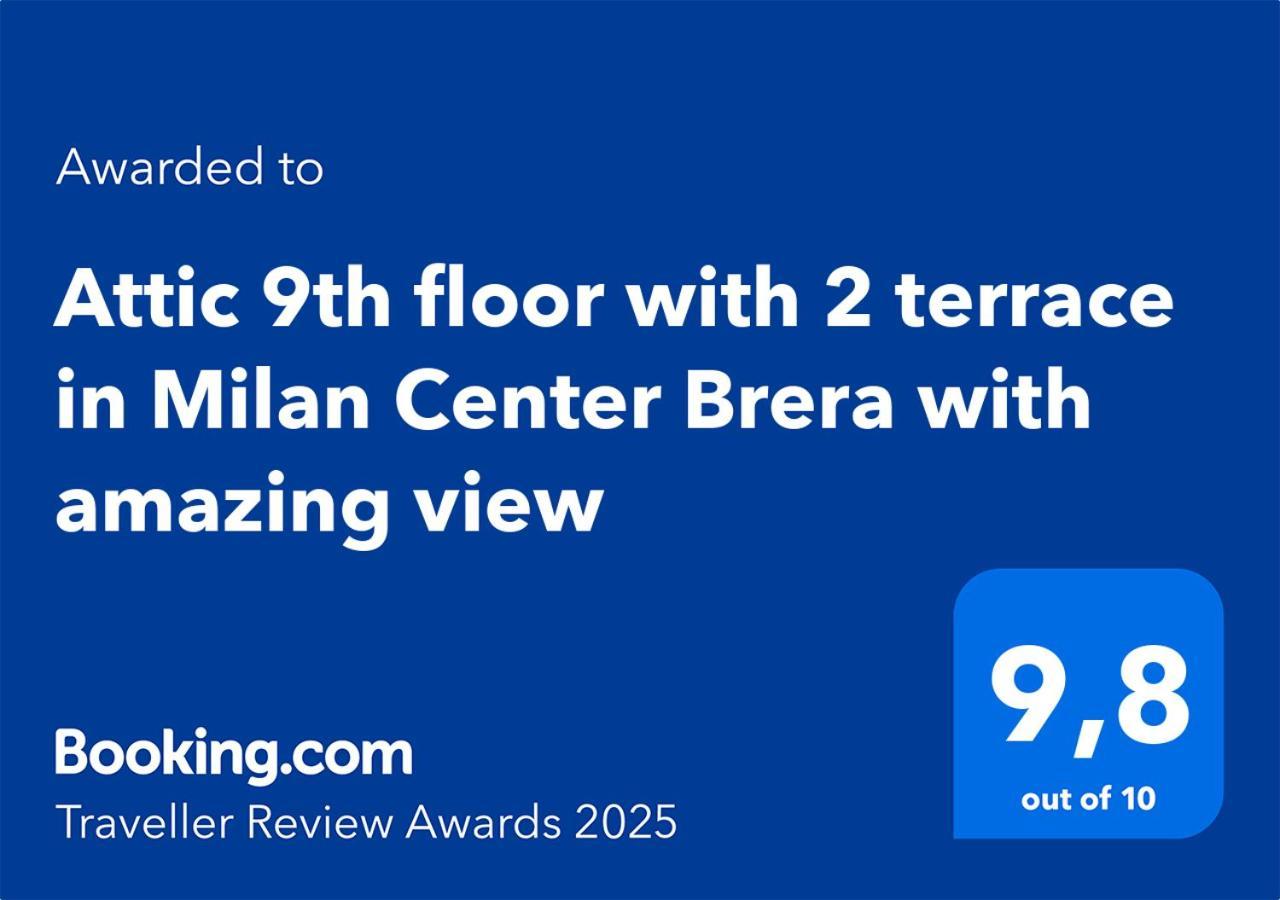 Apartamento Attic 9th Floor With 2 Terrace In Center Brera With Amazing View Milão